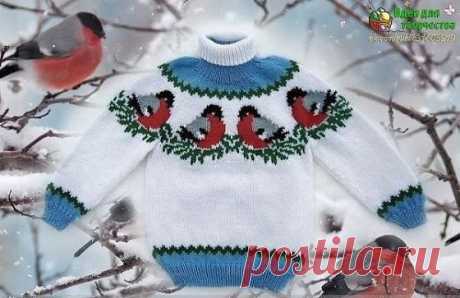 Снегири в жаккарде. Схемы