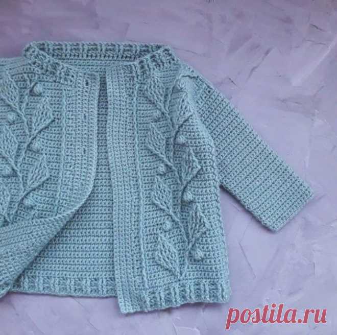 Узор для детского (или взрослого) джемпера крючком