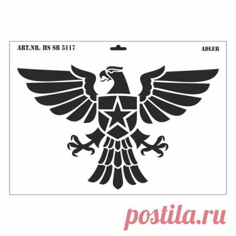 Schablone DIN A3 - Adler - Ina Schäfer Online-Shop