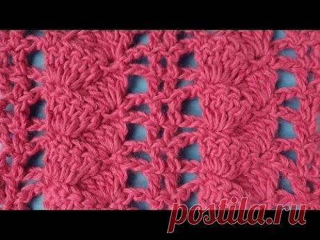 Crochet pattern Ажурный узор вязание крючком 50 - YouTube