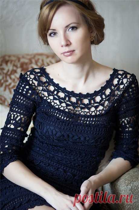 Платье montoro Olivija (darbas ir schema-Merelyn is osinka.ru). Есть схема.