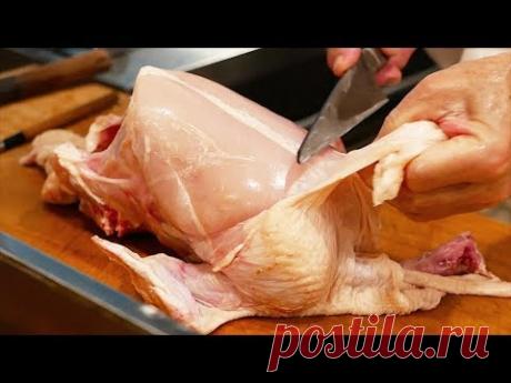 Японская еда - навыки курятины Якитори Япония