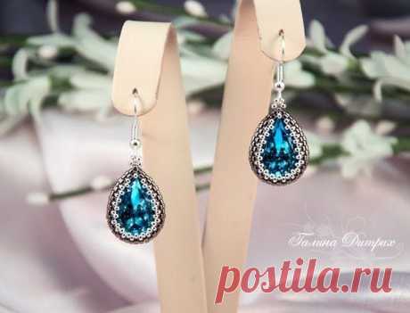 Оплетение ювелирных капель Сваровски / Необычные поделки