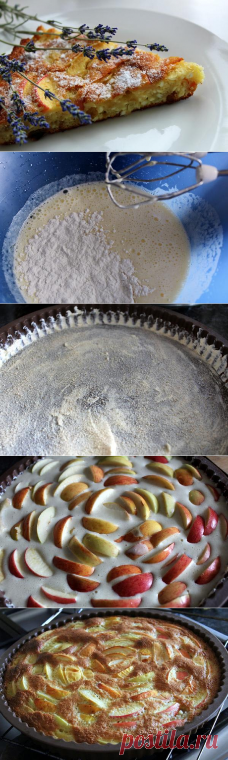 Шарлотка с творогом