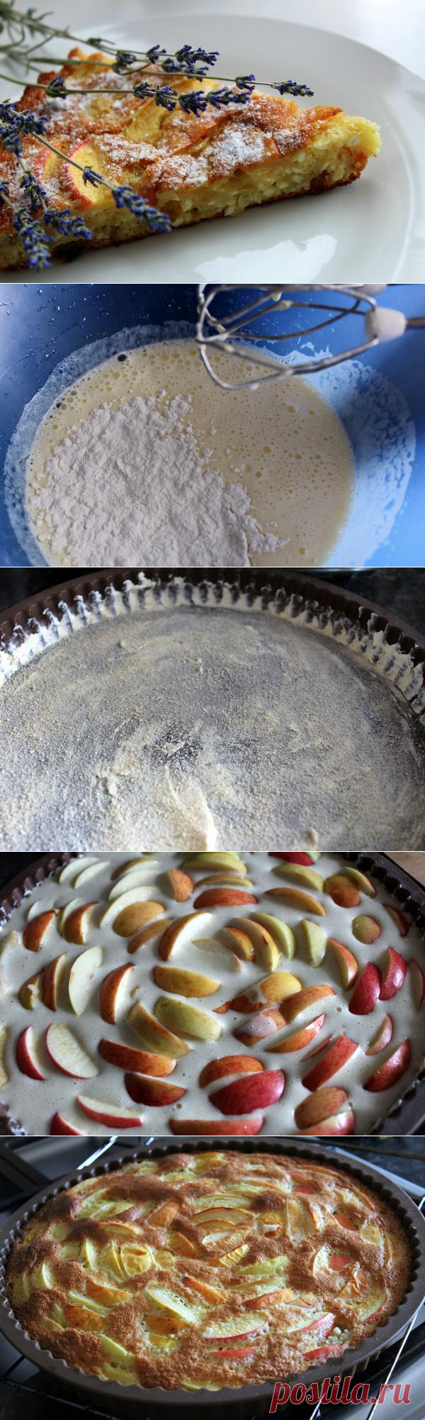 Шарлотка с творогом