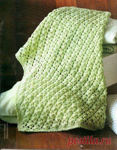 Нежное покрывало ажурным узором, Вязание крючком для дома | Лаборатория домашнего хозяйства