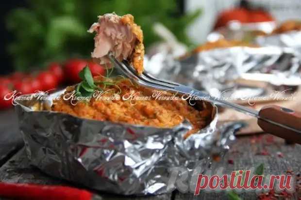 Горбуша, запечённая с помидорами и сыром в духовке - Дачно-огородные радости - Медиаплатформа МирТесен