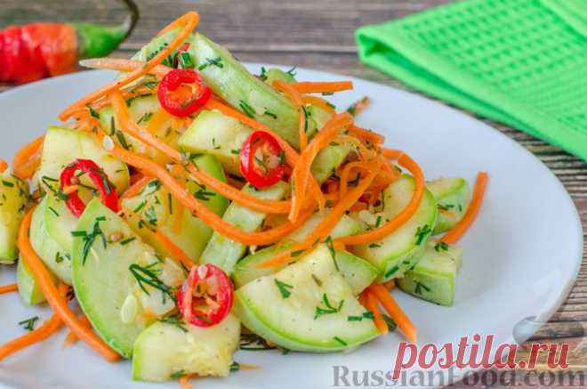 Рецепт: Салат из кабачков по-корейски на RussianFood.com