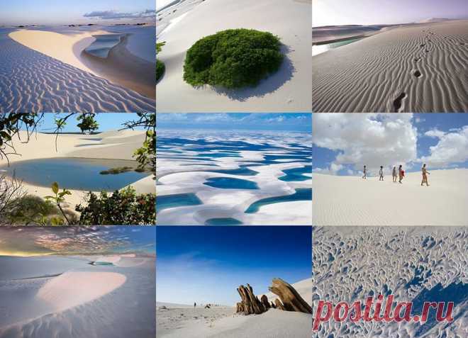 Простыни Мараньяна: Белые пески Lencois Maranhenses Бразилии (43 фото)