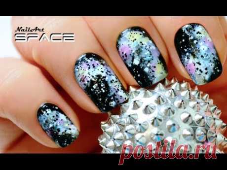 Дизайн ногтей КОСМОС / Space NailArt / MixStyleCappuccino - YouTube