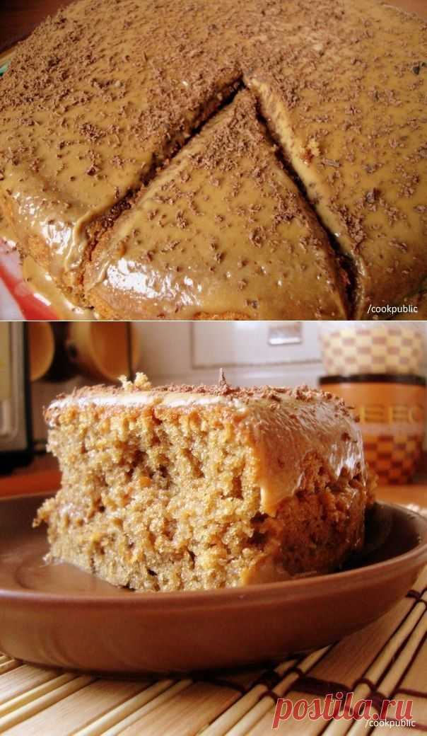 Кофейный пирог "Из того, что есть в холодильнике"