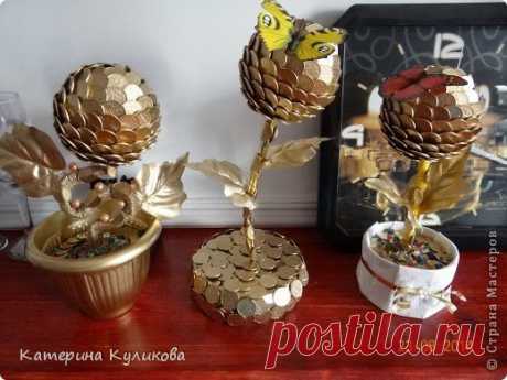 Мк &quot;Денежное дерево&quot; Автор: Катерина Куликова - Топиарий