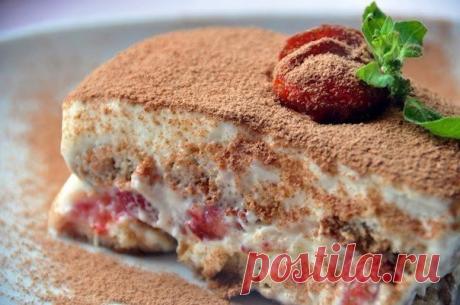 Нежный клубничный тирамису: очень простой рецепт и безумно вкусный!