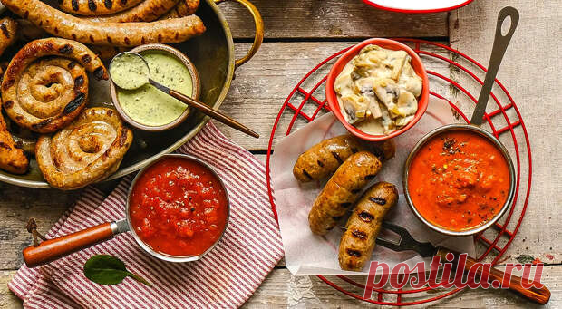 10 соусов для жаренных на сковороде колбасок - Будет вкусно - Социальная сеть 
