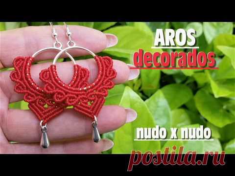 COMO HACER AROS DECORADOS CON MACRAMÉ