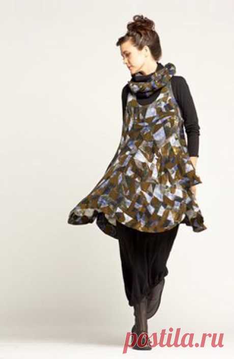 Nagoya Dress in Picasso Crinkle | SHONMODERN.COM