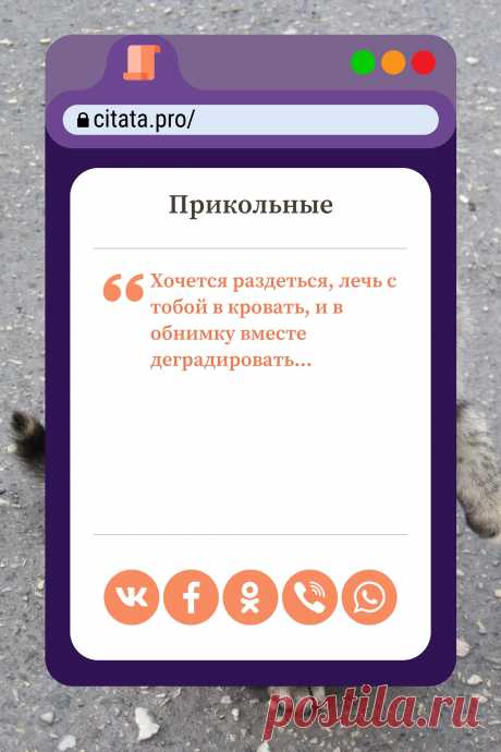 Цитата про «Приколы» — Хочется раздеться, лечь с тобой в кровать, и в…