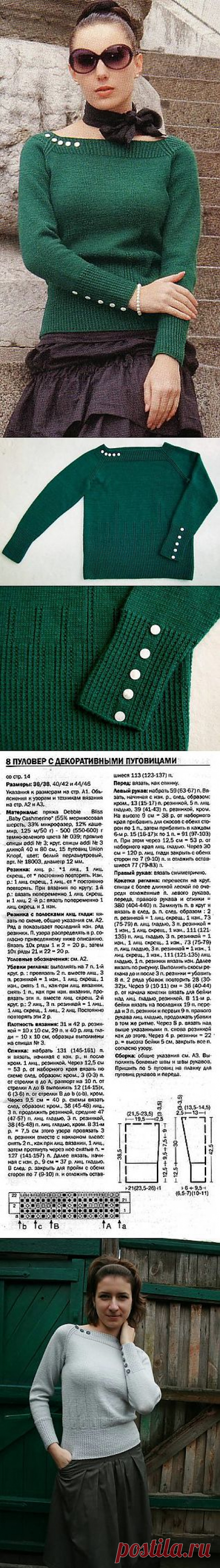 Изумрудный пуловер.