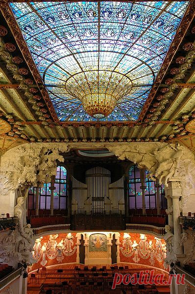 Palau de la Música Catalana, Barcelona  |  Найдено на сайте en.wikipedia.org.