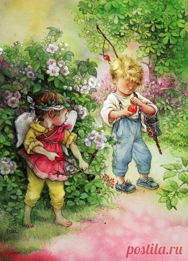 Чем пахнет детство... Художник-иллюстратор Lisi Martin.