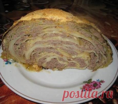 Запечённая фаршированная капуста
