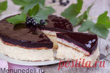 Смородиновый торт с рисовым кремом / Меню недели
