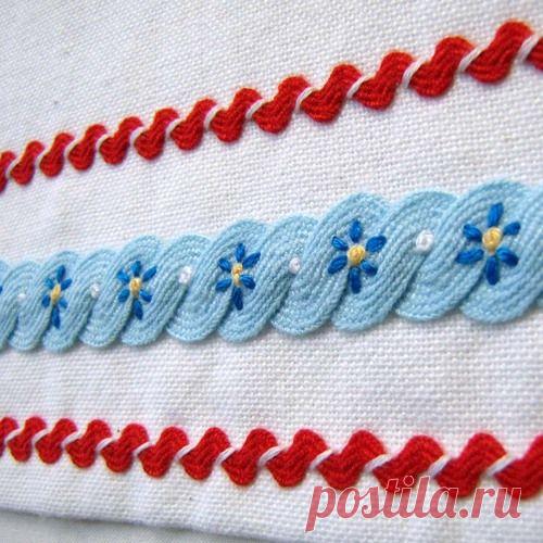 Нестандартное использование тесьмы зиг-заг