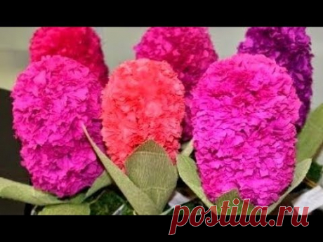 ЦВЕТЫ ИЗ БУМАГИ Своими Руками |МК бумажные цветы из бумаги поделки|easy paper crafts Flowers
