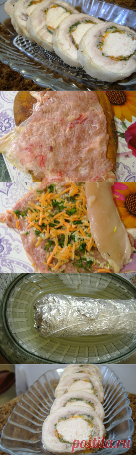 Куриный чесночный рулет — БЛИНЧИК