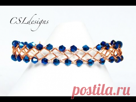 Edgy braided wirework bracelet