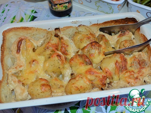Картофель в сливках - кулинарный рецепт