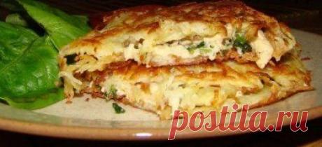 &quot;Ажурная&quot; курочка в картофельном блине