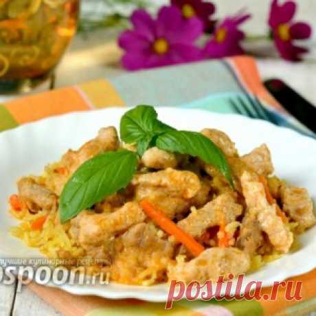 Свинина по-строгановски в мультиварке