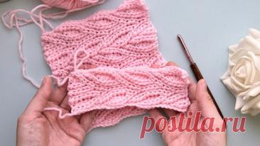 🍃🔥 Ветвистая бриошь крючком – изящный узор с листьями и веточками | Nadezhda Lab | Дзен