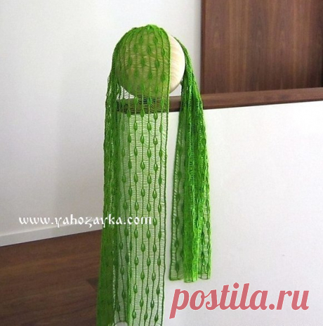 Палантин спицами схемы. Нежный вязаный спицами палантин Палантин "Капли дождя". Нежный вязаный спицами палантин