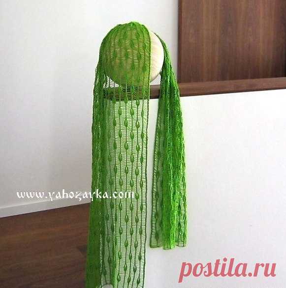 Палантин спицами схемы. Нежный вязаный спицами палантин Палантин 