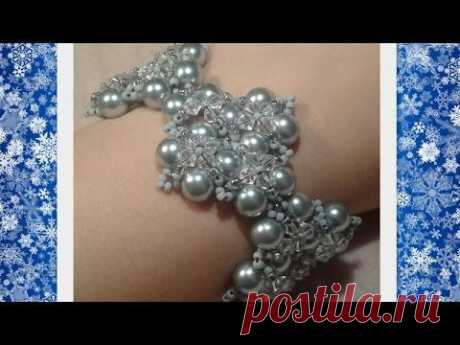 ▶ Winterglow Bracelet Beading Tutorial by HoneyBeads - YouTube