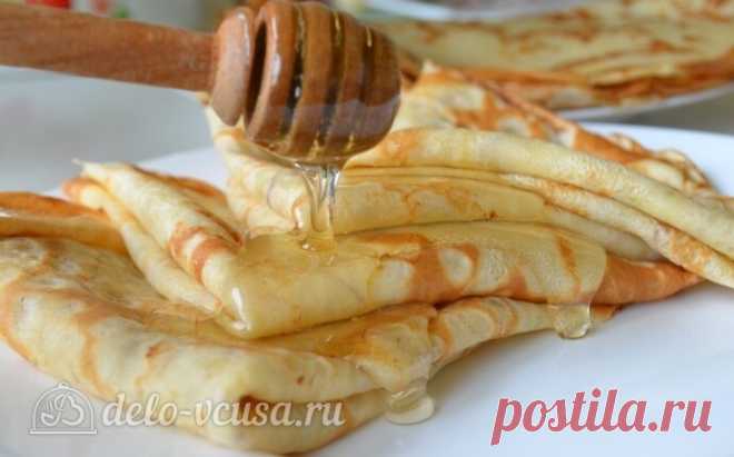 Блины на молоке. Простой рецепт вкусных тонких блинов