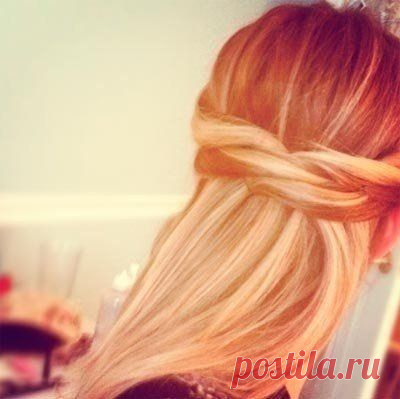 Повседневная прическа со скрещиванием за 5 минут
