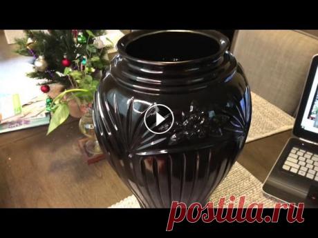 834. Декор напольной вазы под "бронзу". Легко! 834. Декор напольной вазы под "бронзу". Легко!...