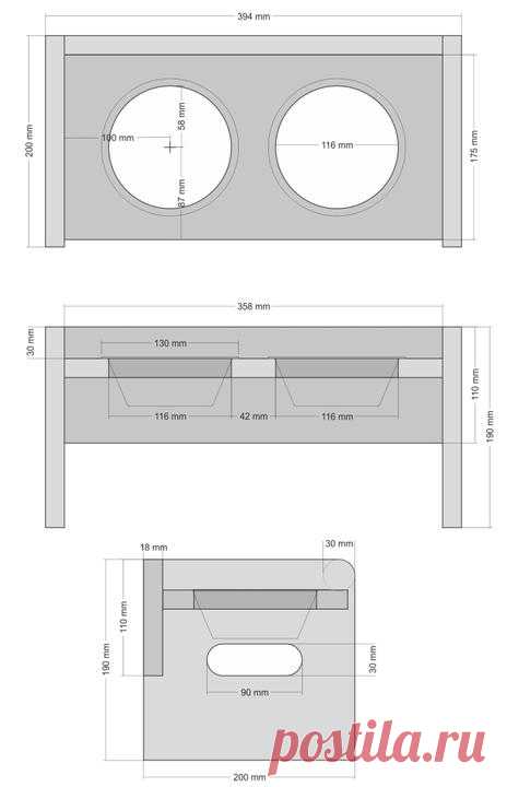 Подставка кормушка для собаки | Город мастеров