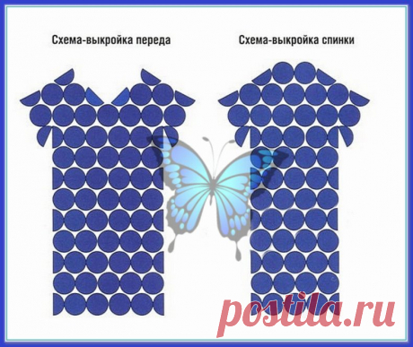 Платье круглыми мотивами крючком