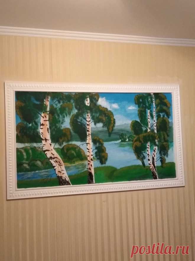 Березы на стене, работа Рашкована Александра