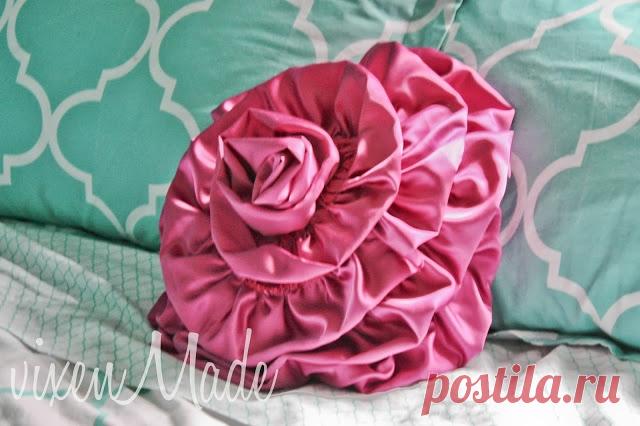 Подушка в виде цветка (фото мастер-класс) » Женский Мир