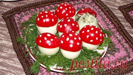 Грибочки из яиц и помидоров рецепт с фото - 1000.menu