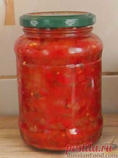 Икра из перца с луком и помидорами на RussianFood.com