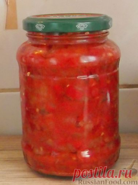 Икра из перца с луком и помидорами на RussianFood.com