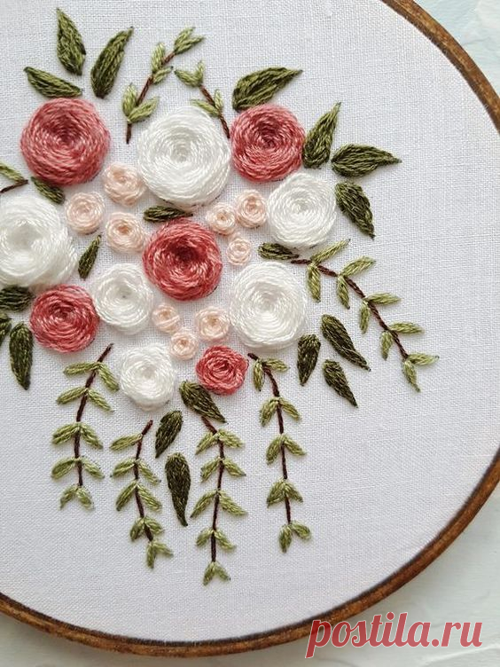 Вдохновляющие идеи объемной вышивки цветов — Сделай сам, идеи для творчества - DIY Ideas