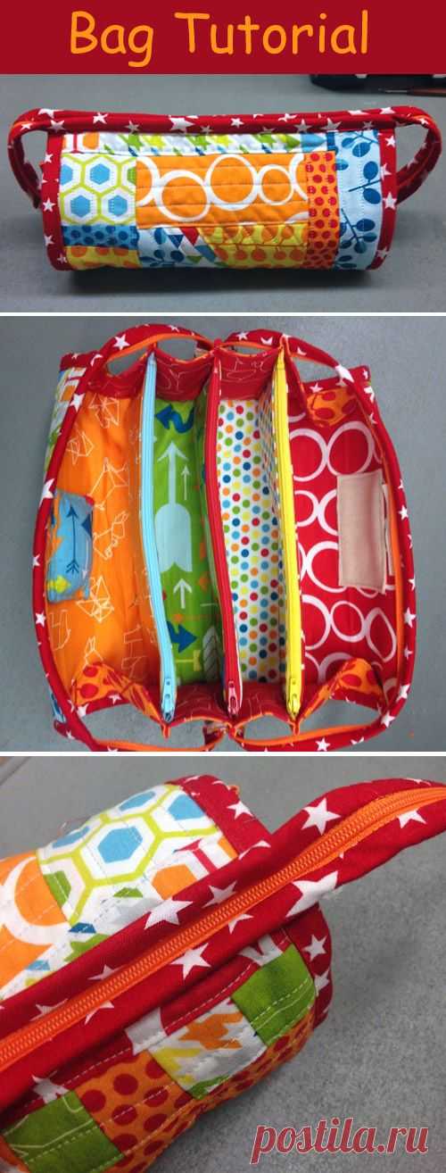 Sew Together Bag. DIY step-by-step tutorial. Сумочка для рукоделия    http://www.handmadiya.com/2015/09/sew-together-bag-tutorial.html