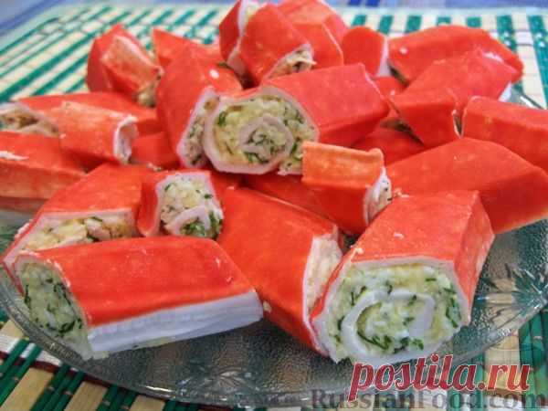 Рецепт: Роллы из крабовых палочек на RussianFood.com